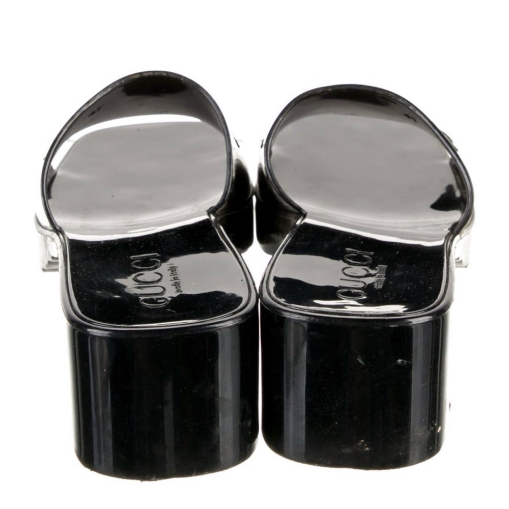 Gucci Women's Glossy Black Mules - Picture 4 of 4